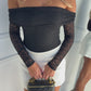 ALLIE LACE BODYSUIT - BLACK