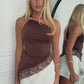 COLETTE TOP - CHOCOLATE