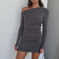 MILAN DRESS - CHARCOAL