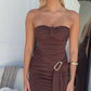 TATUM MAXI DRESS - CHOCOLATE