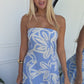 JULIET FLORAL MAXI DRESS - BLUE