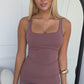 LEWIS MIDI DRESS - MOCHA
