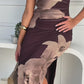 GABRIELLA FLORAL MAXI DRESS - CHOCOLATE FLORAL