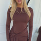 ELORA MAXI DRESS - CHOCOLATE