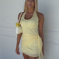 TILLY MINI DRESS - LEMON