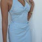 LEAH HALTER MAXI - BLUE