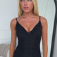 NADIA MIDI DRESS - BLACK