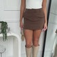 CALI SKIRT - CHOCOLATE