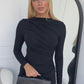 ALEXA MIDI DRESS - BLACK