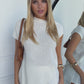 CLEO KNIT TOP - WHITE