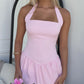 LAYLA MINI DRESS - BABY PINK