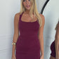VESPER MINI DRESS - WINE