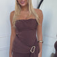 TATUM MAXI DRESS - CHOCOLATE