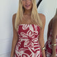 JULIET FLORAL MAXI DRESS - RED