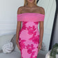 DIANA MAXI DRESS - FLORAL PINK