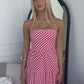 CICI MAXI DRESS - RED GINGHAM
