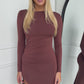 SIENNA MAXI DRESS - CHOCOLATE