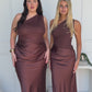 ALLERA MAXI DRESS - CHOCOLATE