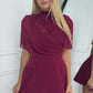 VALENTINA MINI DRESS - WINE