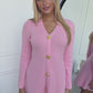 AUDREY MINI KNIT DRESS - PINK