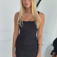 VESPER MINI DRESS - BLACK