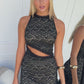 ANGELA LACE MAXI DRESS - BLACK
