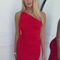 KIKI ONE SHOULDER MAXI - RED