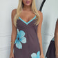 PALOMA MAXI DRESS - CHOCOLATE FLORAL