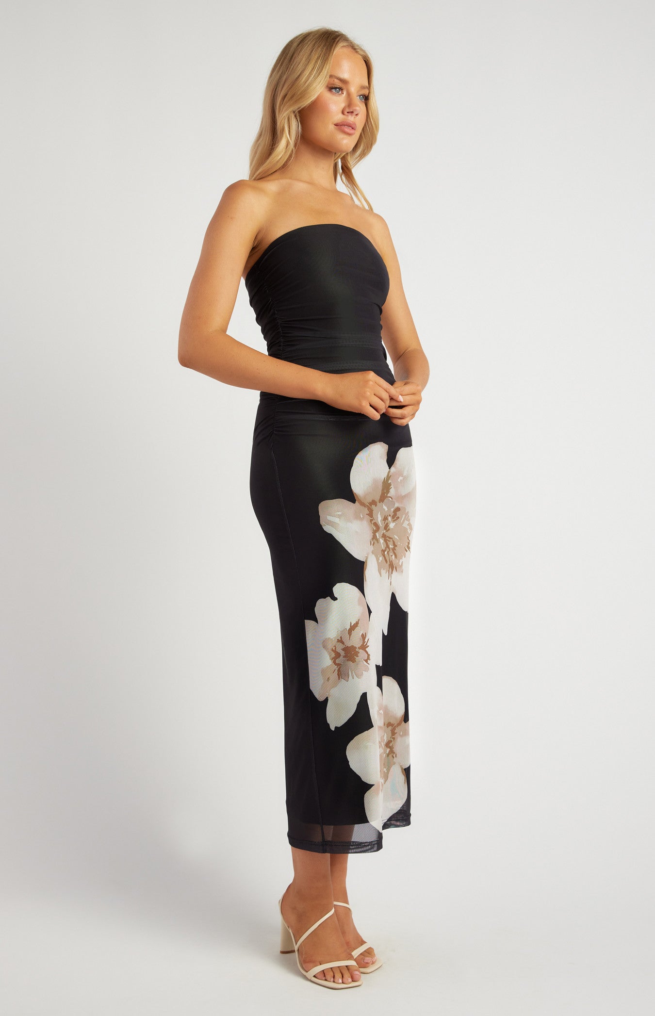 AMARA MAXI - BEIGE FLORAL